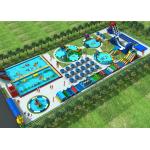 Waterproof Combined Movable Inflatable Water Parks For Backyard / Zoo