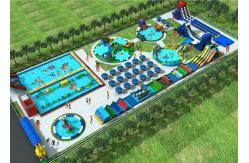 China Waterproof Combined Movable Inflatable Water Parks For Backyard / Zoo supplier