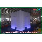Photo Booth Backdrop 2 Middle Doors Led Inflatable Photo Booth Enclosure For Christmas for sale