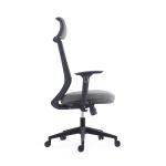 Fabric Seat  Mesh Swivel Office Chair With Height Adjustable Headrest