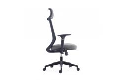 China Fabric Seat  Mesh Swivel Office Chair With Height Adjustable Headrest supplier