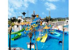 China Customized Playground Water Slide Medium Theme Park Aqua Tower supplier