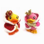 B.duck PVC Piggy Bank With Costume Special King And Queen Duck Coin Bank for sale