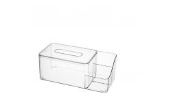 China OEM PET Transparent Tissue Box Desktop Acrylic Kleenex Box supplier
