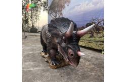 China Waterproof Animatronic Triceratops Life Size Animatronic Dinosaur For Amusement Park supplier