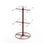 Wire Hooks Spinner Grocery 12 Pegs Countertop Display Rack