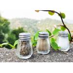 Negotiable Minimum Order Quantity for Customized Glass Salt and Pepper Shaker Set Table Condiment for sale