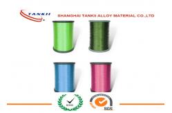 China 0.025mm Enameled Gold Fecral Alloy Green Red White Black Heating Wire supplier