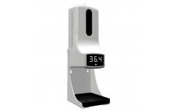 China Multi Language Intelligent Sensor Soap Dispenser K9pro Thermometer With Sanitizer Dispenser supplier