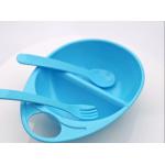 Plastic Up 3 Month Baby Bowl With Spoon Fork for sale