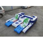 Party Inflatable Floating Island For Beach Vacation , Inflatable Lounge For Lake
