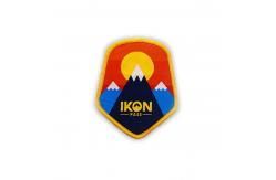 China Brand Logo Embroidered Biker Patches , Custom Woven Patches Iron On Merrowed supplier