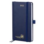 Navy Blue Perforated Corners Small Academic Planner With Paper Folder for sale