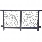 Industrial Forged Wrought Iron Banister Rails Rod Custom For Stair for sale