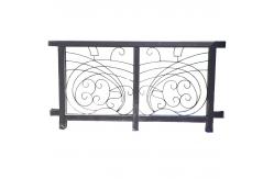 China Industrial Forged Wrought Iron Banister Rails Rod Custom For Stair supplier