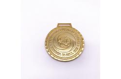 China 60mm Size Custom Logo Medals , Zinc Alloy Plating Antique Gold Medal supplier