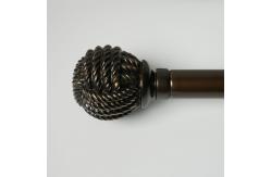 China 19mm 22mm Single Bracket Adjustable Pipe Curtain Rods supplier
