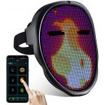 ABS Plastic Bluetooth LED Mask App Control DIY Editing Text Picture And Photo for sale
