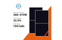 China 560W 565W Canadian Solar Panel 570W 575W Half Cut Monocrystalline Solar Panel supplier