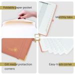 2023-2023 Academic Planner Pink Vertical Page Layout With Quick Serach Functions