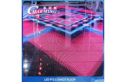 China Temper Glass 40x40 LED Video Floor , Practical Interactive LED Dancefloor supplier