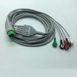 Mindray 5 Lead ECG Cables And Leadwires For ECG Monitor AHA Cable Color Coding for sale