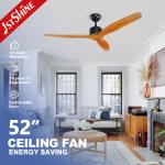 110-240V/50Hz-60Hz 1stshine 3 Blade Ceiling Fan with Remote Control and LED Light for sale