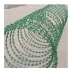 Stainless Steel Barbed Wire Barbed Dark Green Wire Of Painted Iron for sale