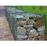 60*80mm Gabion Stone Cage Polyethylene Coating Retaining Wall Slope Protection for sale
