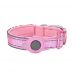Hot Sale Airtag colorful Reflective Dog Pet Nylon Necklace Light Training Collar For Pet Dog for sale