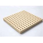 Theater Perforated Wood Acoustic Panels MDF Melamine Surface Aluminum Keel for sale