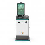Hotel Self Check In Kiosk With Passport Scanner / Card Encoder Cash Payment