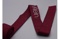 China 30mm Printed Garment Elastic Band With Silicone Shiny Logo supplier