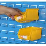 Plastic Shelf Bins Stackable Back Hanging Plastic Parts Bins for sale