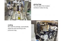 China Double Liquid Materials Mixed Gel Packaging Machine Chemical Reaction Gel Paste Equipment Pouch supplier
