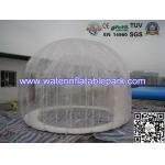 Double Layer 4 M Diameter Inflatable Outdoor Bubble Tent / Clear Dome Tent for sale