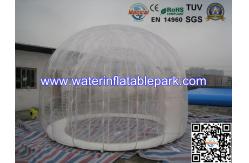 China Double Layer 4 M Diameter Inflatable Outdoor Bubble Tent / Clear Dome Tent supplier