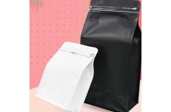 China Custom Eight Side Seal Flat Bottom Coffee Bag 250g 500g 1000g With Valve supplier