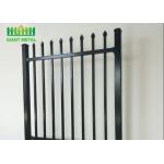 OHSAS 18001 Home Garden Powder Coated Tubular Steel Fence for sale