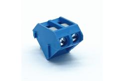 China HQ330-5.0mm Pitch Pluggable Screw Terminal Blue 2P Wire Connector supplier