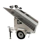 360 Degree Rotating Lighting Customized Solar Led Light Trailer For Large Area Mine Lighting for sale