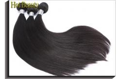 China Double Machine Weft Virgin Human Hair Extensions / Remy Peruvian Hair Bundles supplier