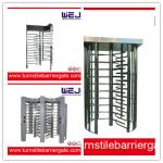Optical Full Height Turnstile Entrance Gate Security Systems With 3kg Driving Force