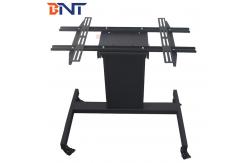 China SASO 60 Tv Floor Stand 90 Degree Overturn 50kg Loading Capacity supplier