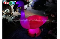 China Pink Inflatable Cartoon Characters , 10m High Giant Inflatable Flamingo supplier