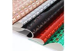 China Durable Synthetic Leather Fabric Sheet Tear Resistance Custom Printed supplier