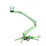 Green 18m Tow Behind Articulating Lift Electric Pull Behind Articulating Lift for sale