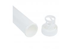 China PP Material Custom Logo White Plastic Bottle Effervescent Tablet Tube With Cap Direct supplier