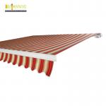 Balcony Aluminium retractable awning with rain chennel , aluminium retractable awning