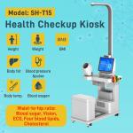 SH-T15 Body Health Checkup Kiosk Data Transmission System Telemedicine